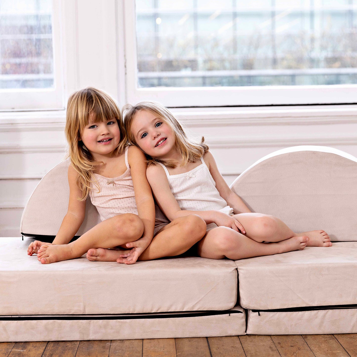 Pointelle White, Girl (2 Sets)