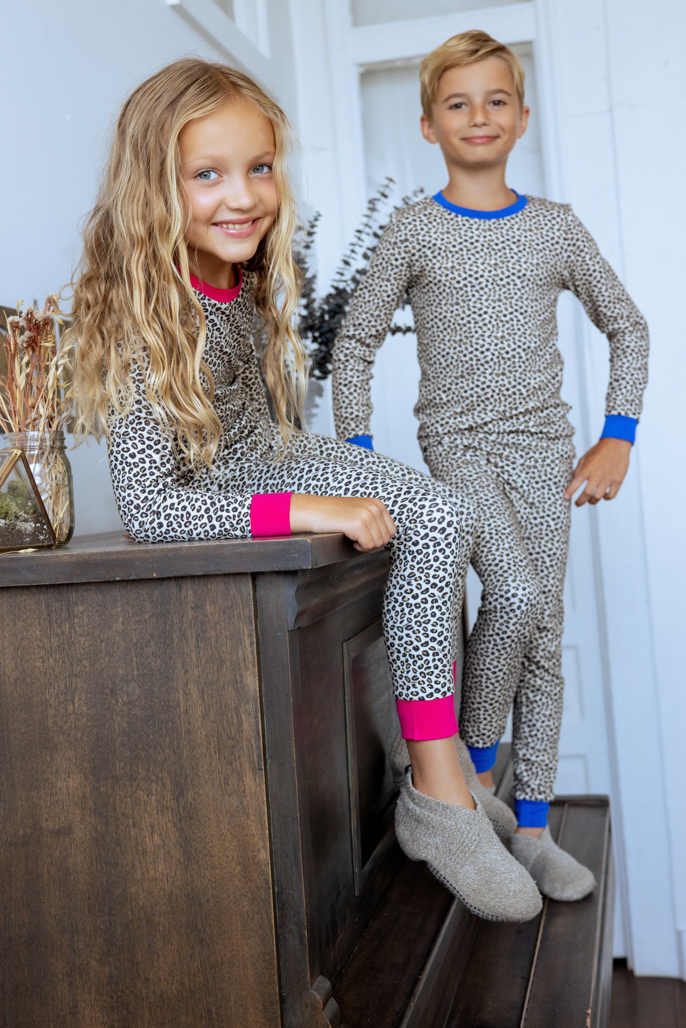 Bamboo Leopard Print Loungewear Set