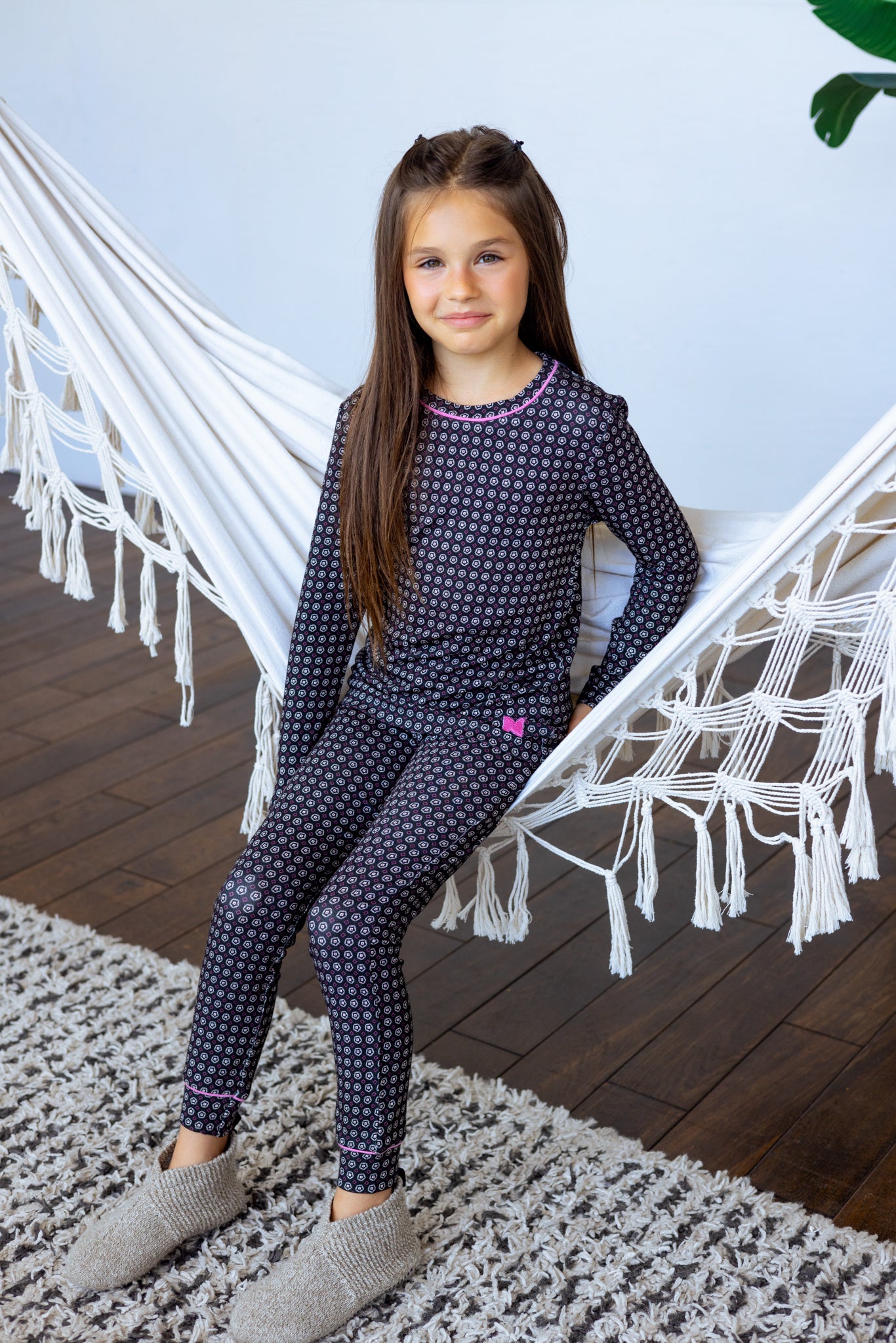 Bamboo Pattern Loungewear Set