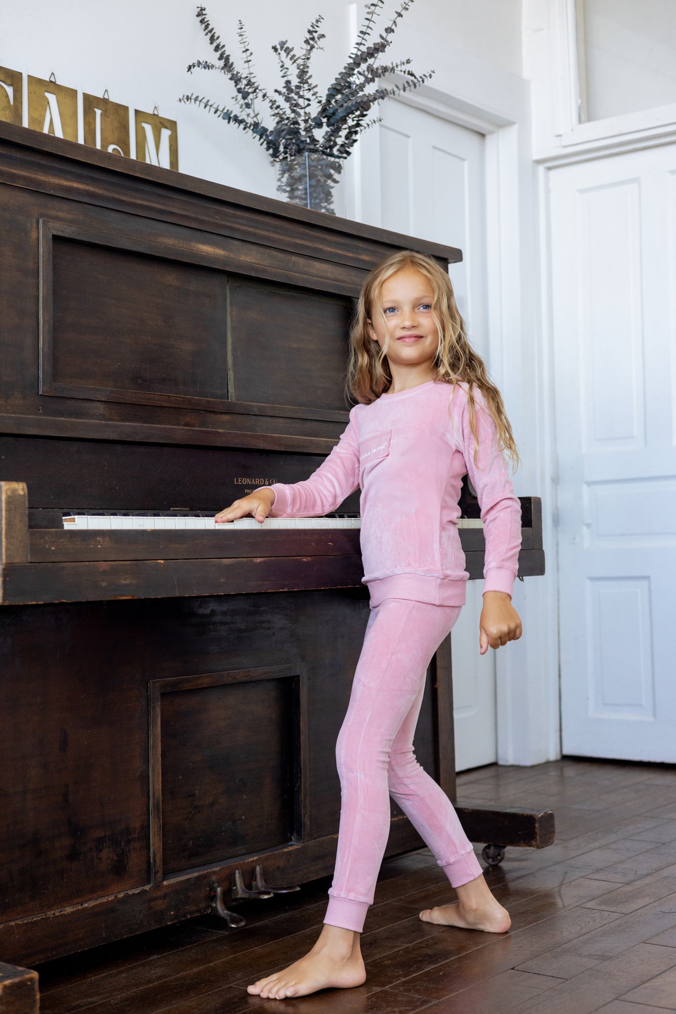 Velour Patch Loungewear Set