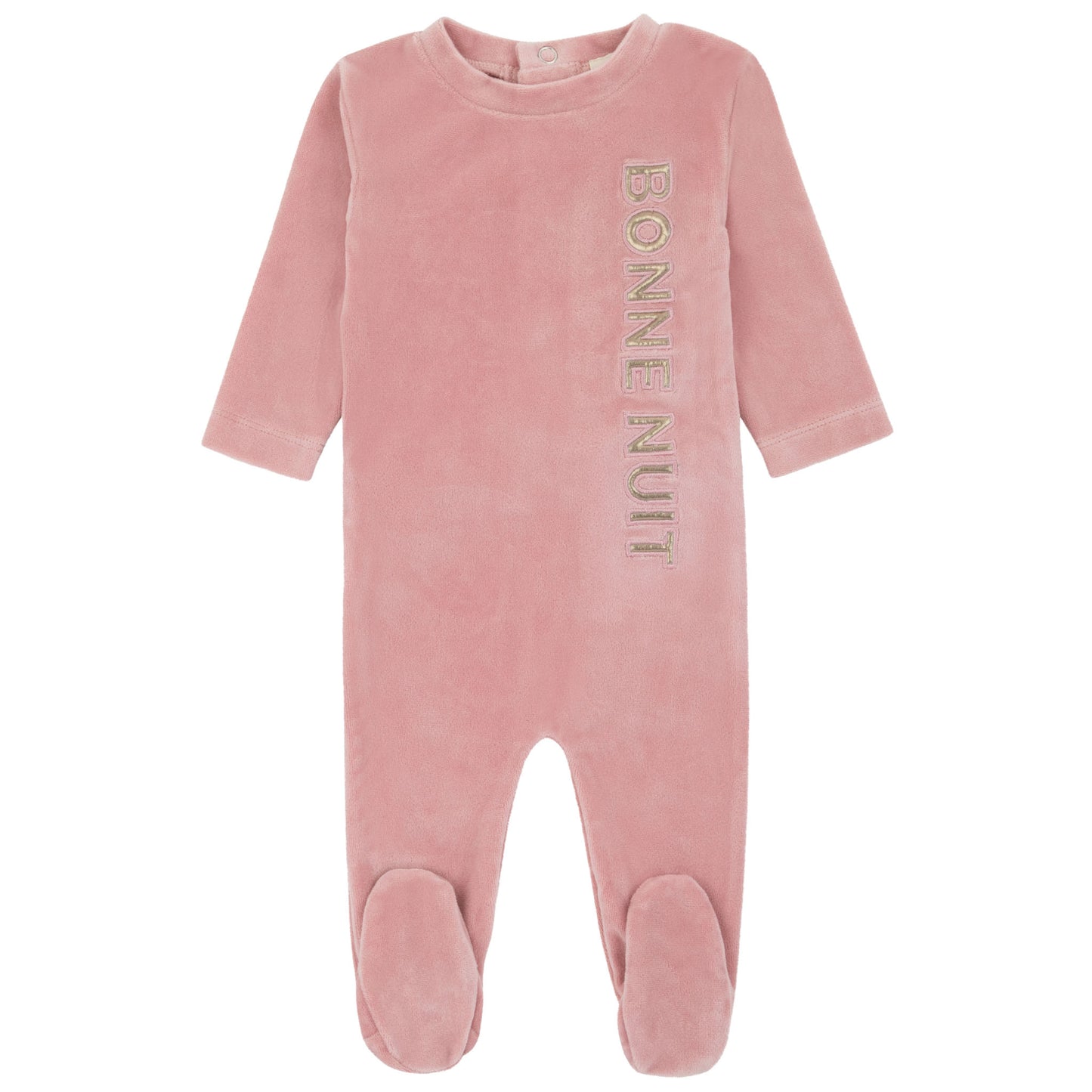 Velour Puffy Letters Footie