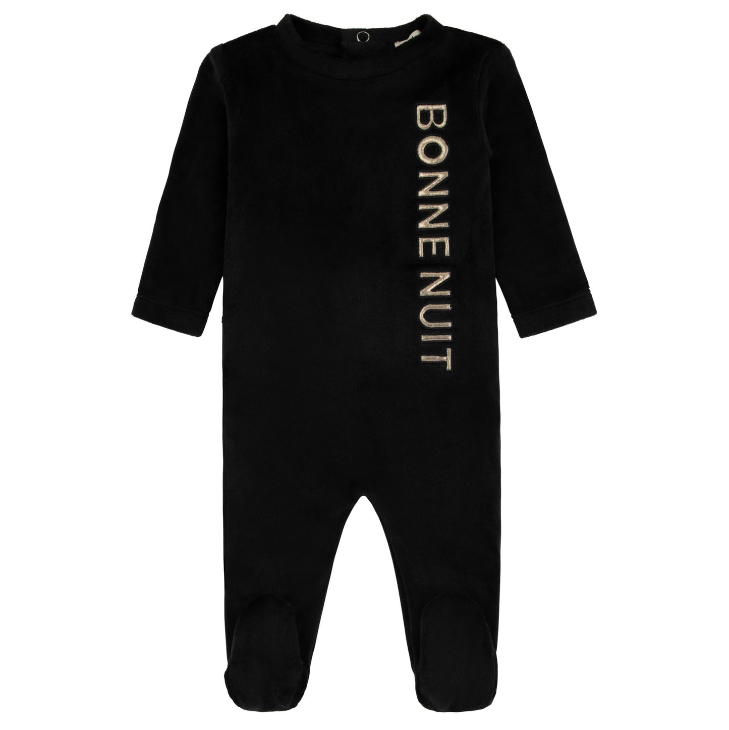 Velour Puffy Letters Footie