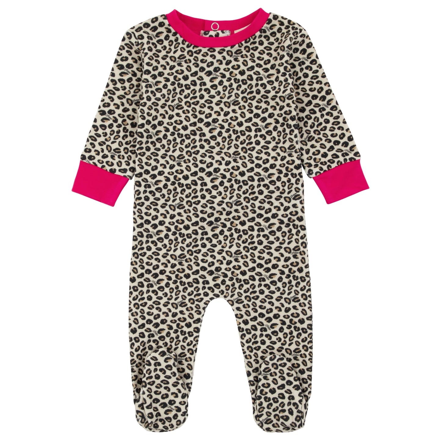 Bamboo Leopard Print Footie