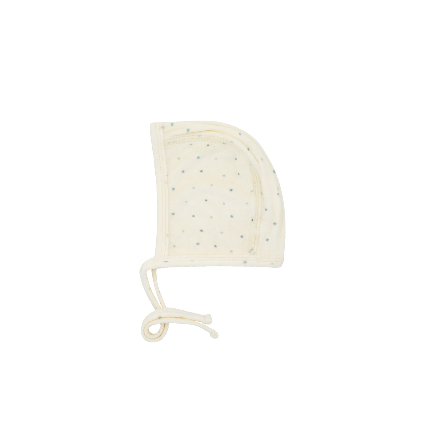 Velour Dot Pattern Wrap Bonnet