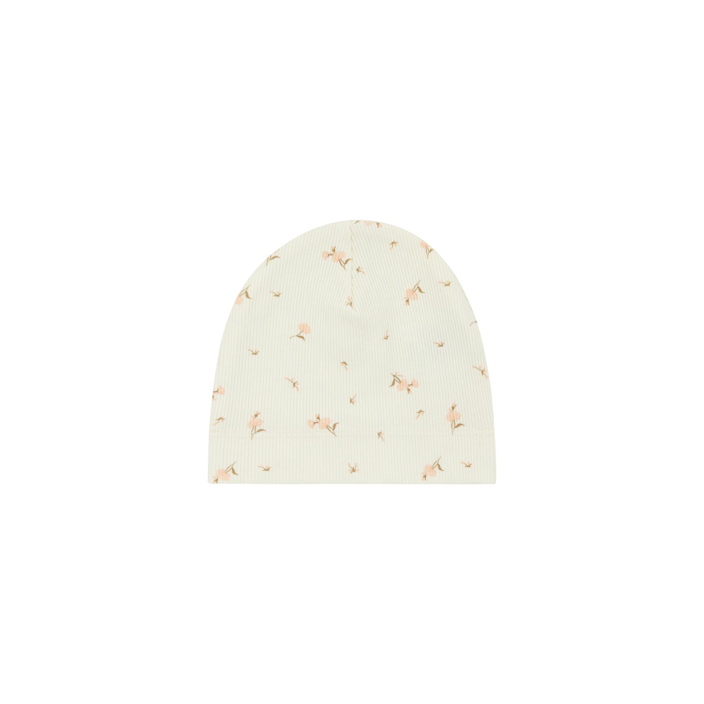 Bamboo Ribbed Floral Beanie