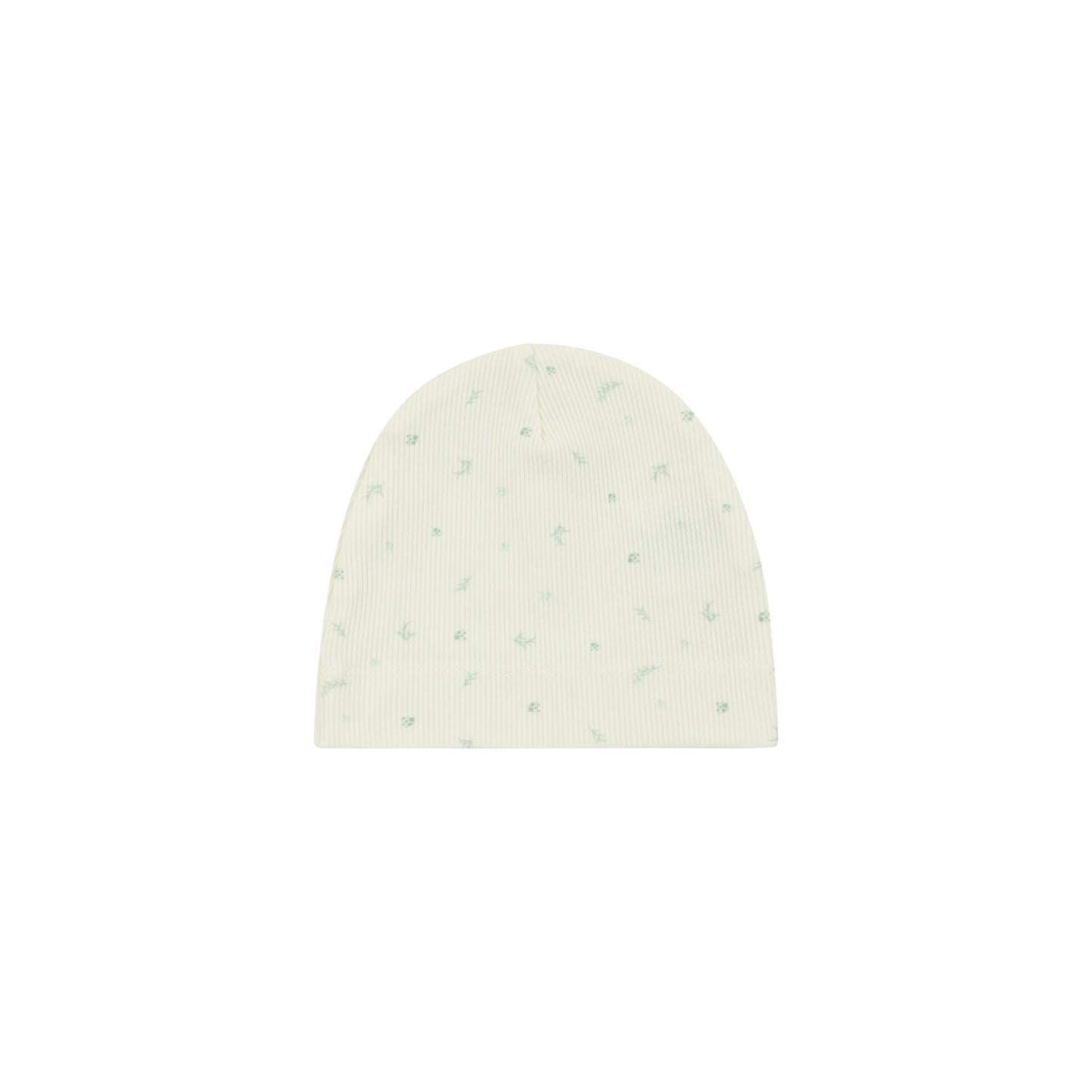 Bamboo Ribbed Floral Beanie
