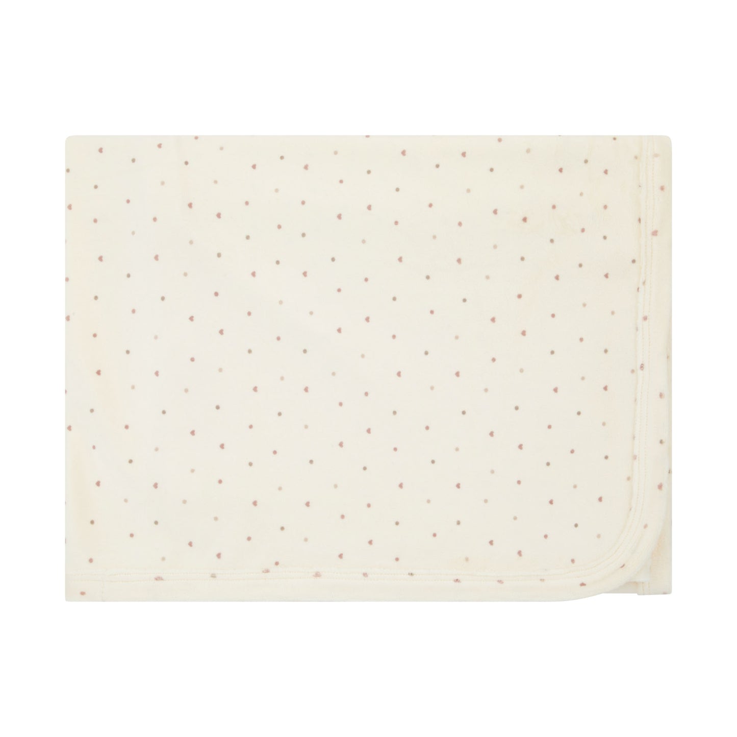 Velour Dot Pattern Wrap Blanket
