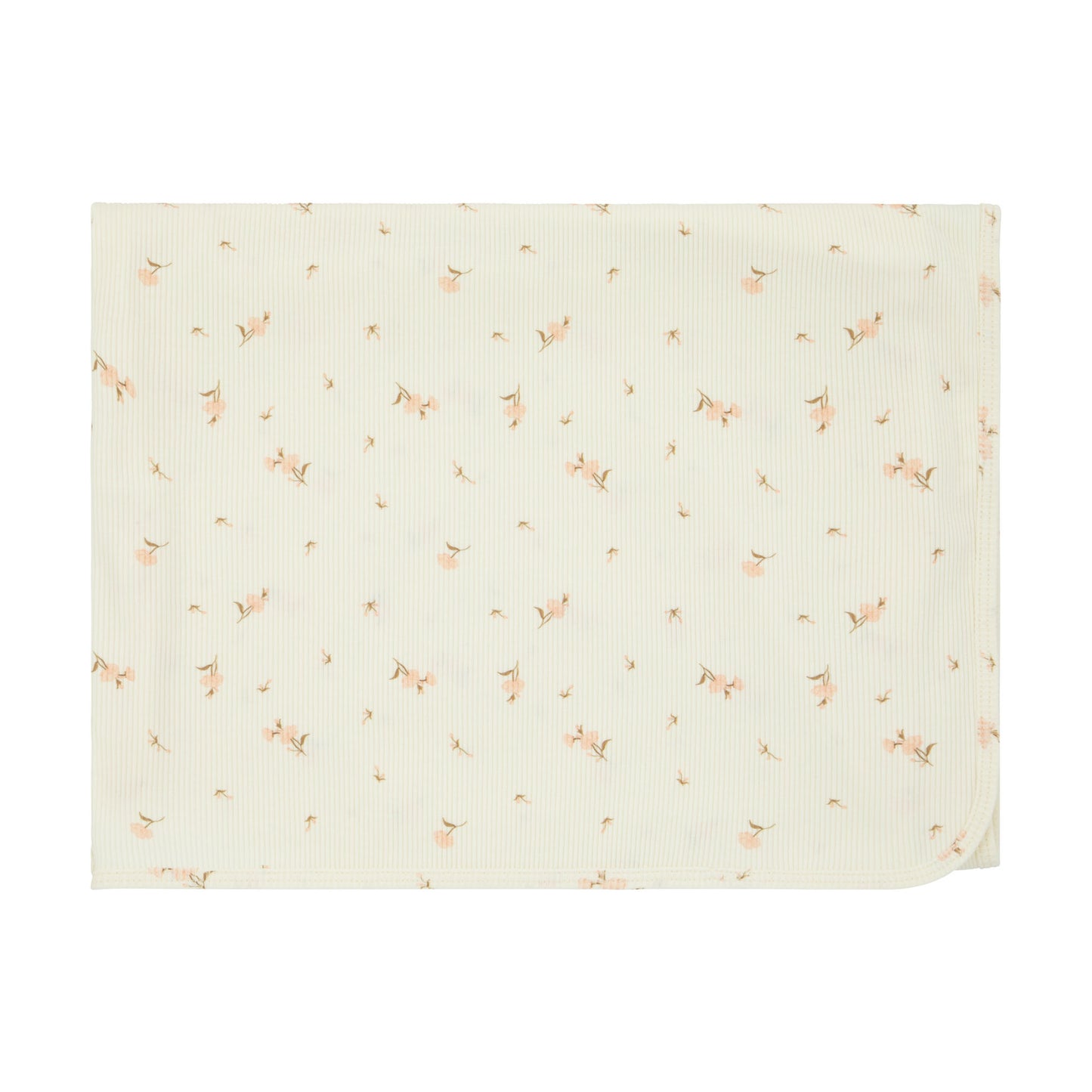 Bamboo Ribbed Floral Blanket