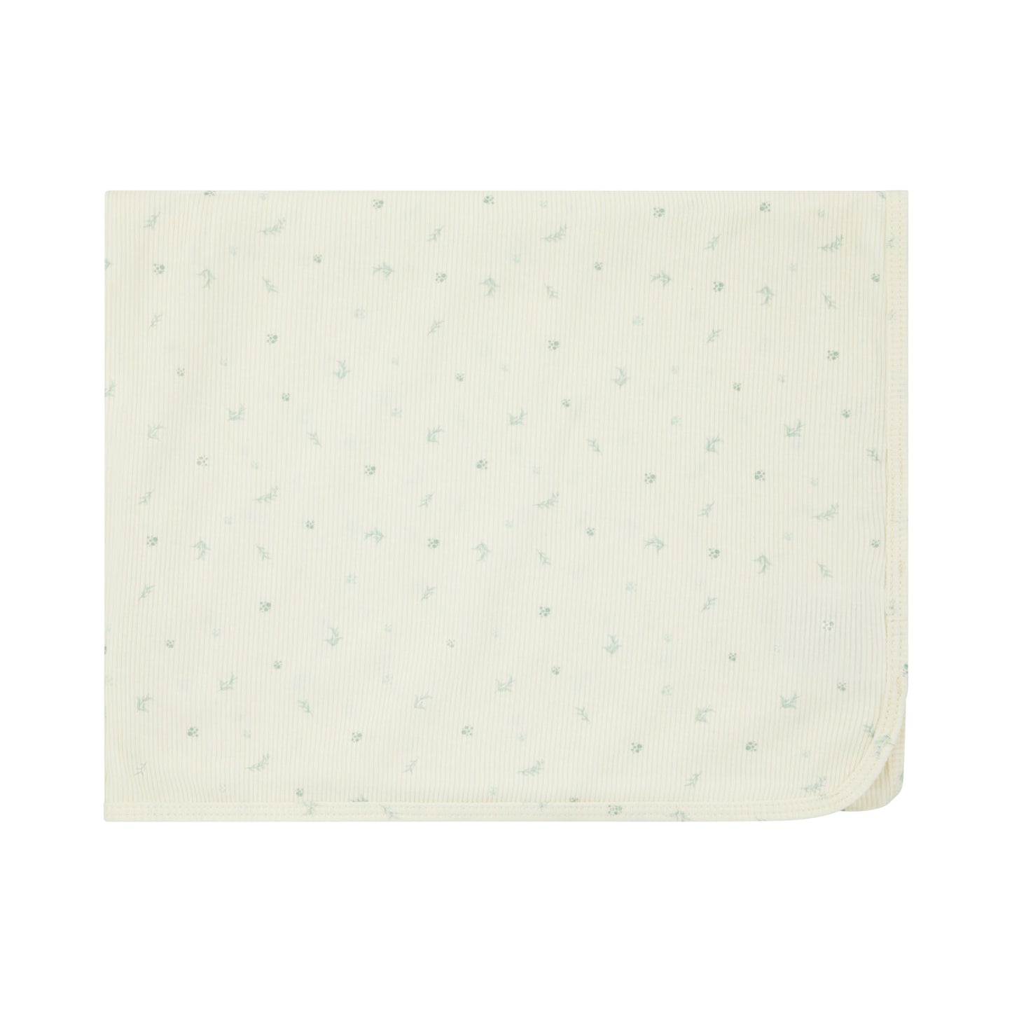 Bamboo Ribbed Floral Blanket