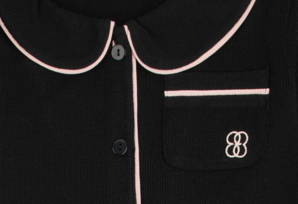 Button Down Loungewear Set, Girls