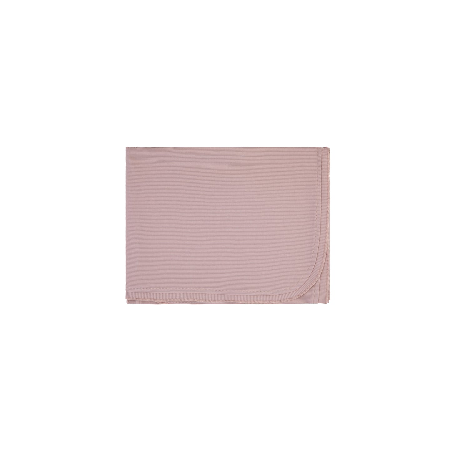 Bamboo Ribbed Blanket-Dusty Pink
