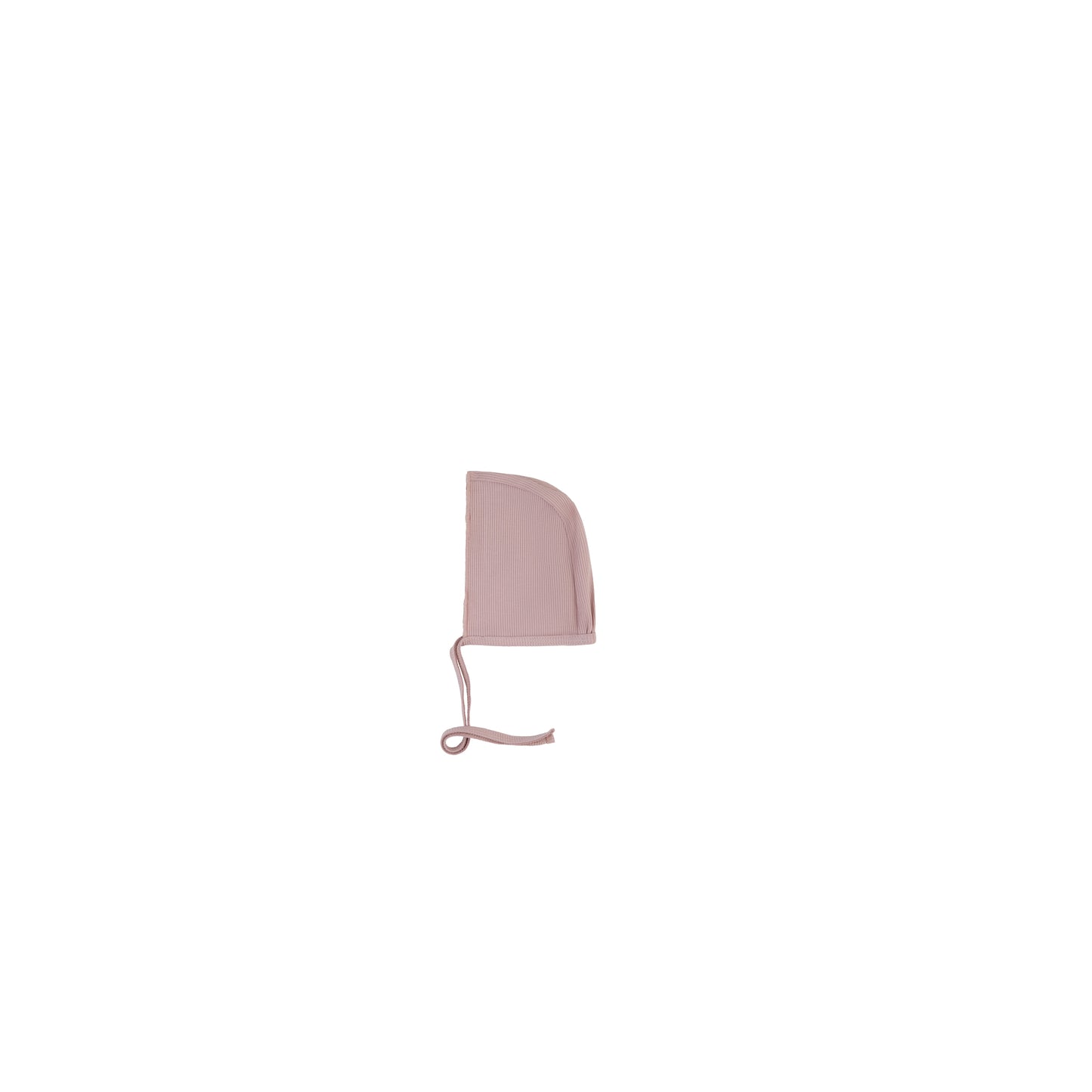Bamboo Ribbed Kimono Bonnet-Dusty Pink