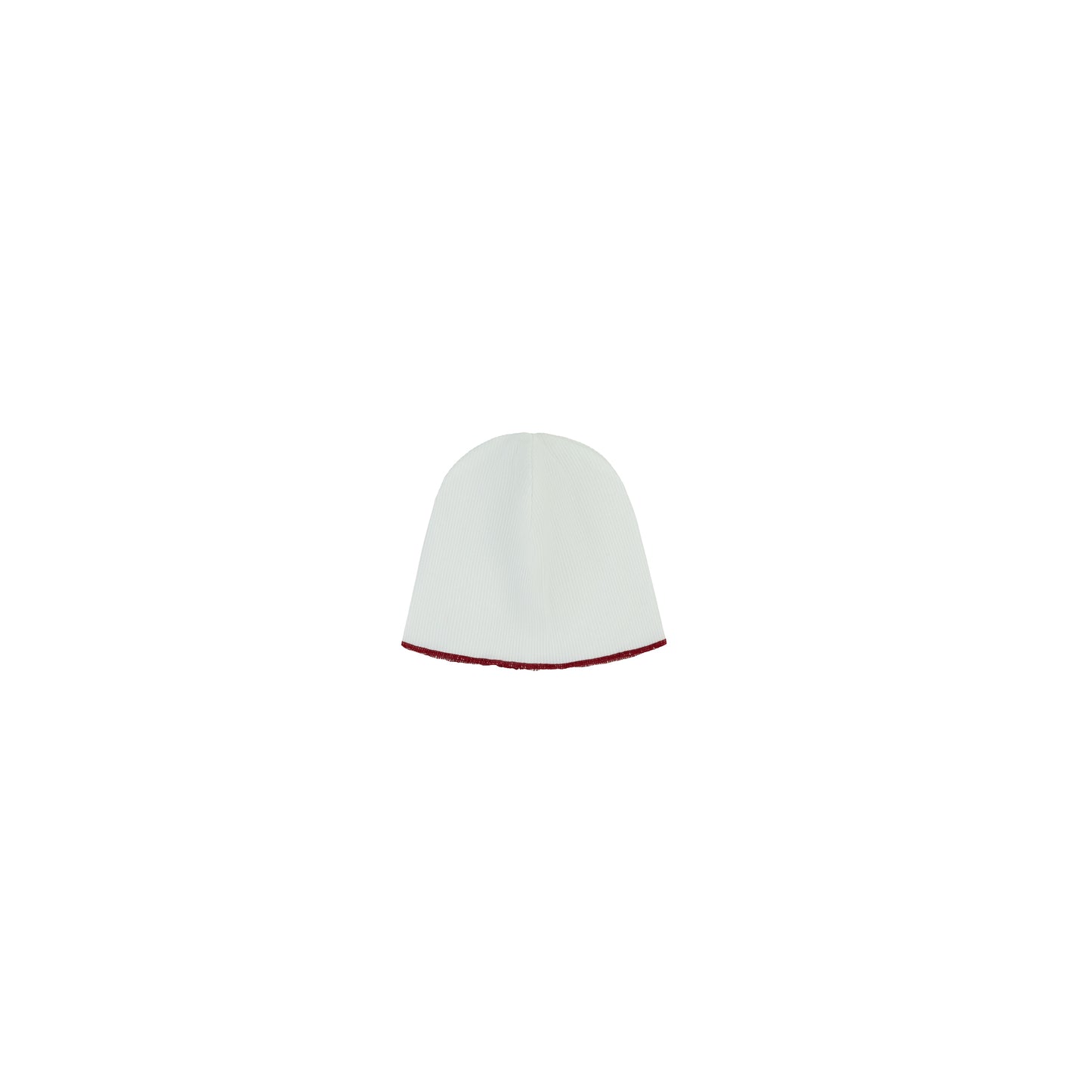 Bamboo Ribbed Kimono Beanie-Red