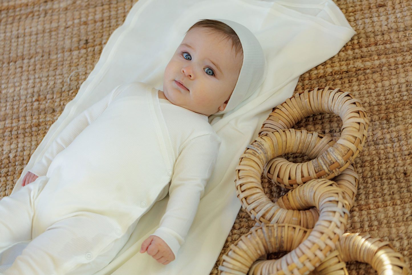 Bamboo Ribbed Blanket-Dusty Pink