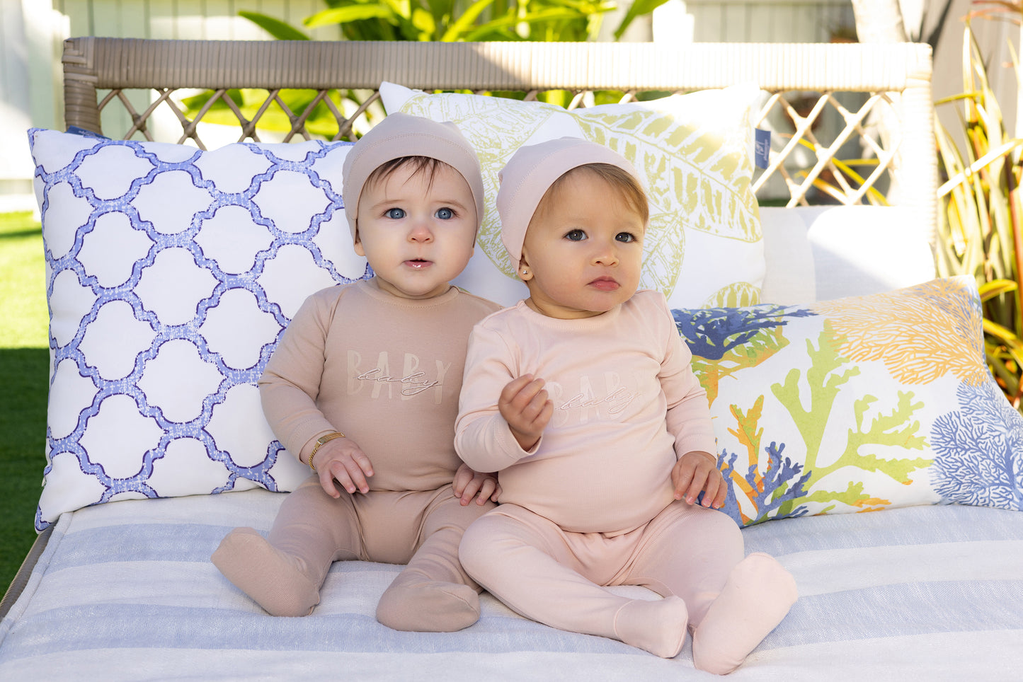 Girls Baby Print/Embroidered Footie