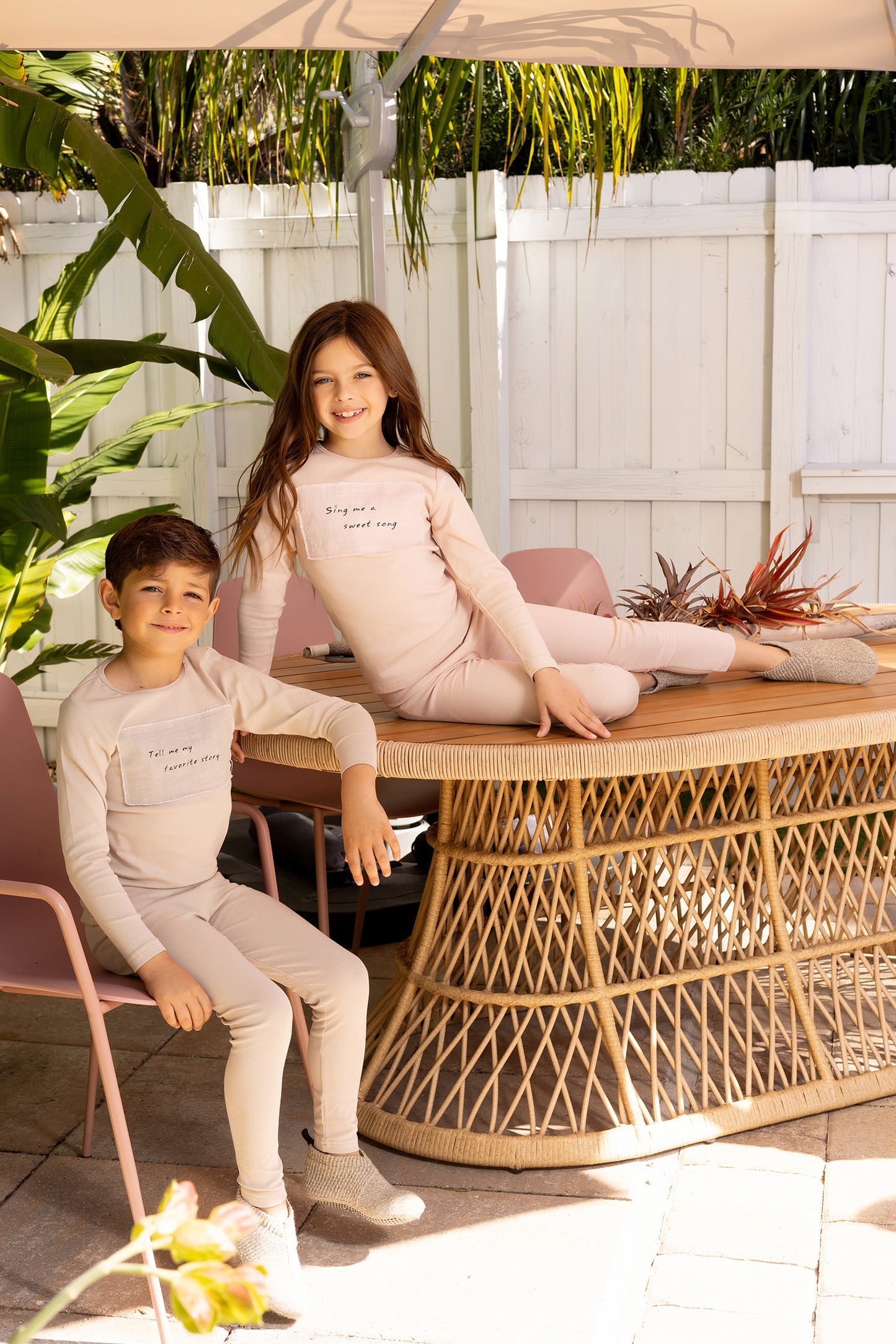 Boys Linen Patch Loungewear Set