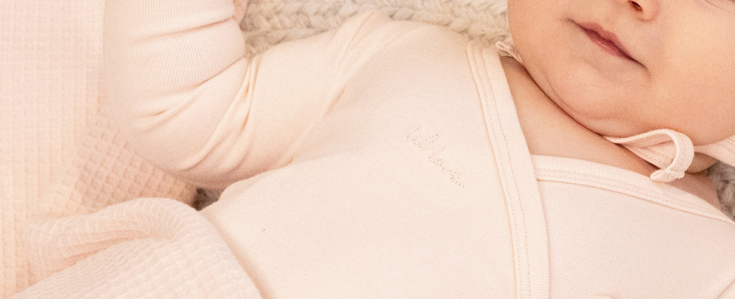 Lil Love Embroidered Wrap Footie And Bonnet, Pink