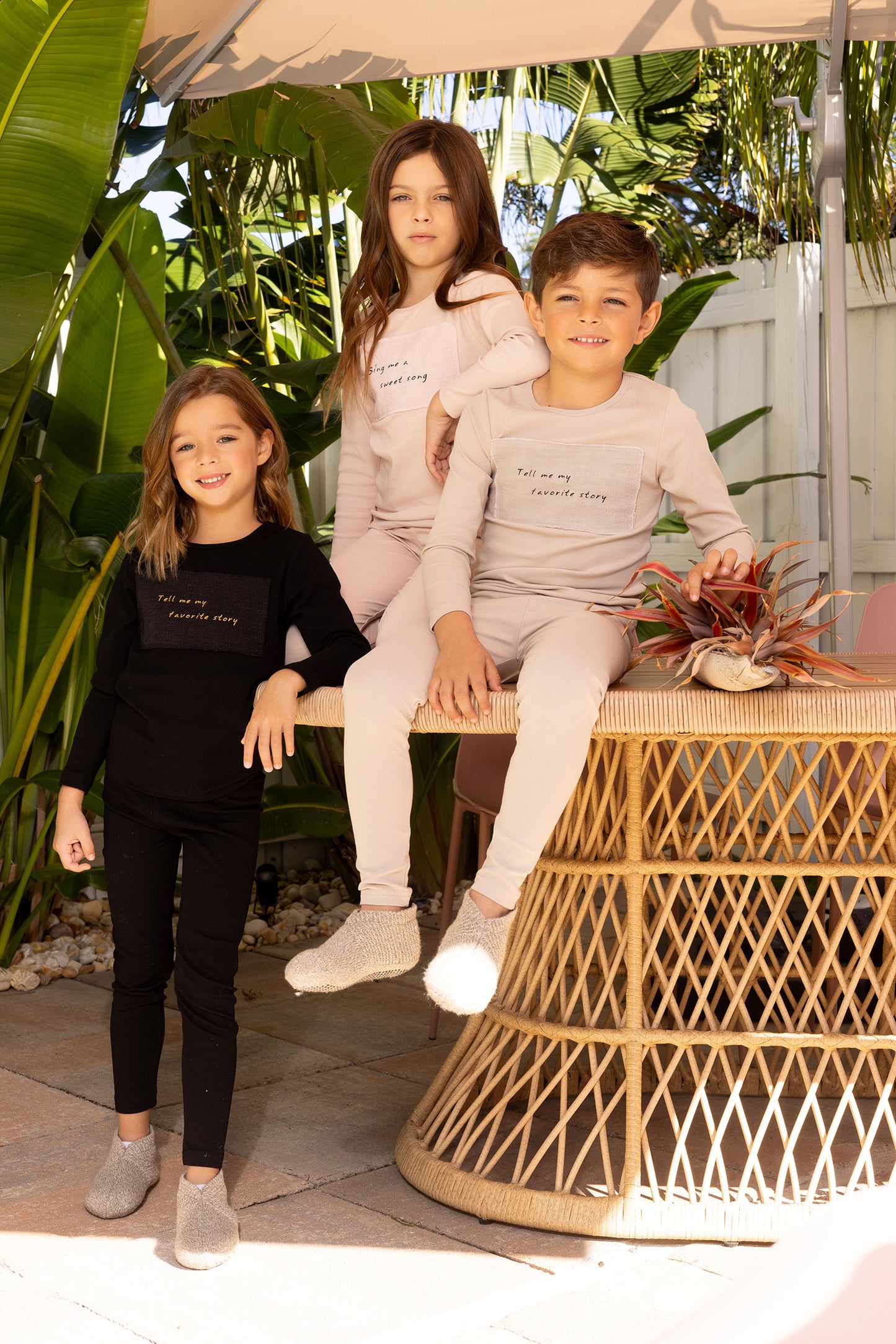 Linen Patch Footie