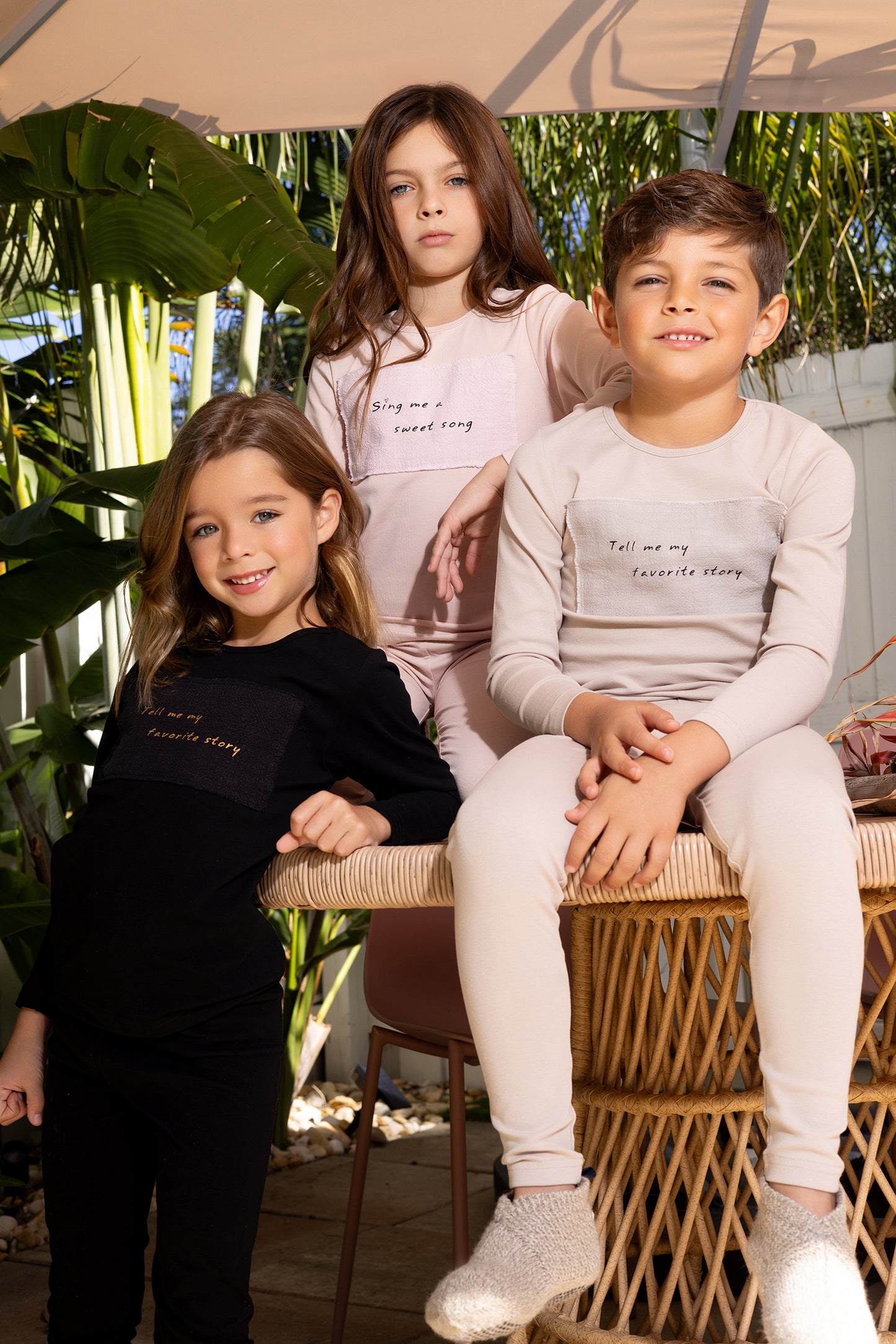 Boys Linen Patch Loungewear Set