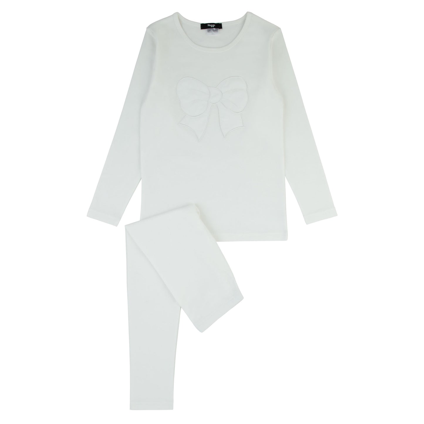 Girls Puffy Bow Loungewear Set