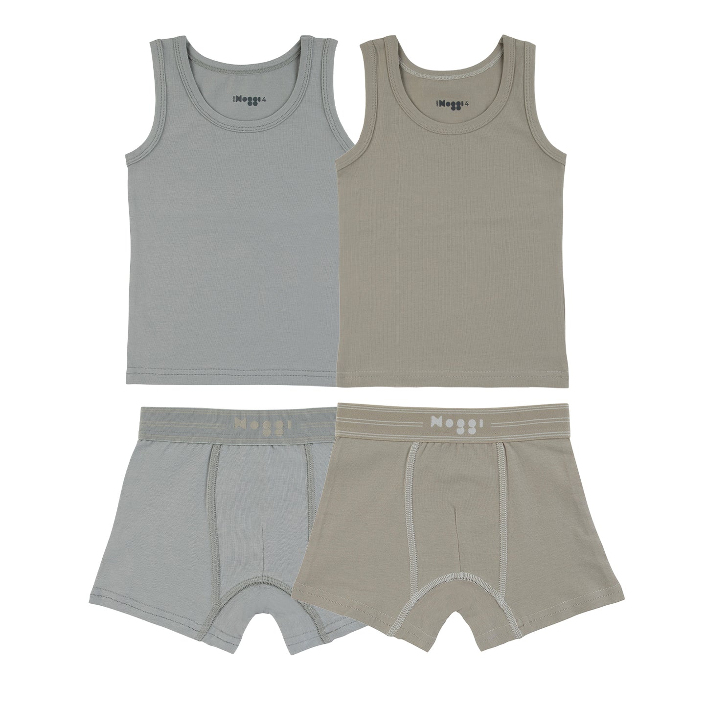 Logo Band Taupe + Blue (2 Sets)