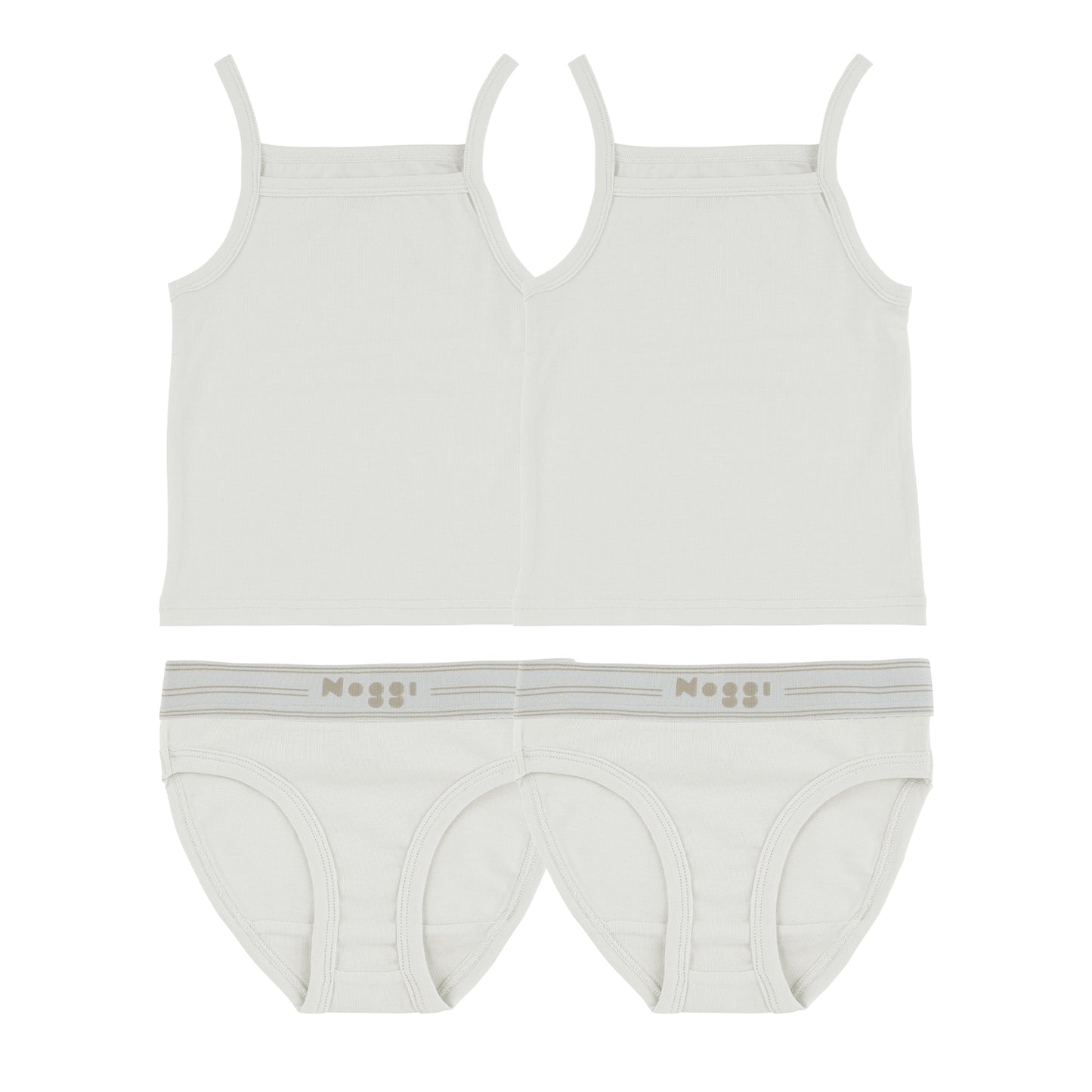 Logo Band White, Girl (2 Sets)