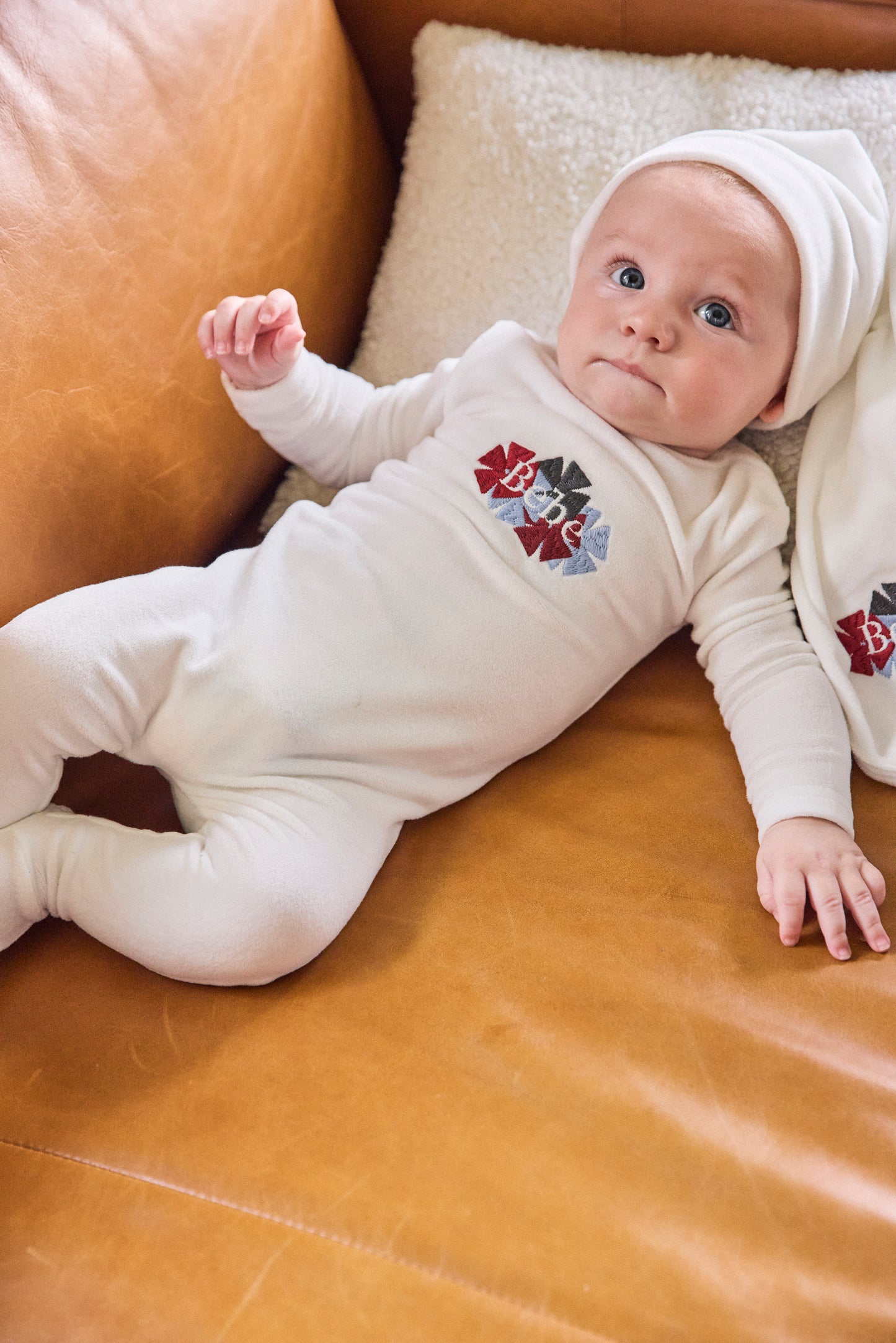 Clover Embroidered Footie