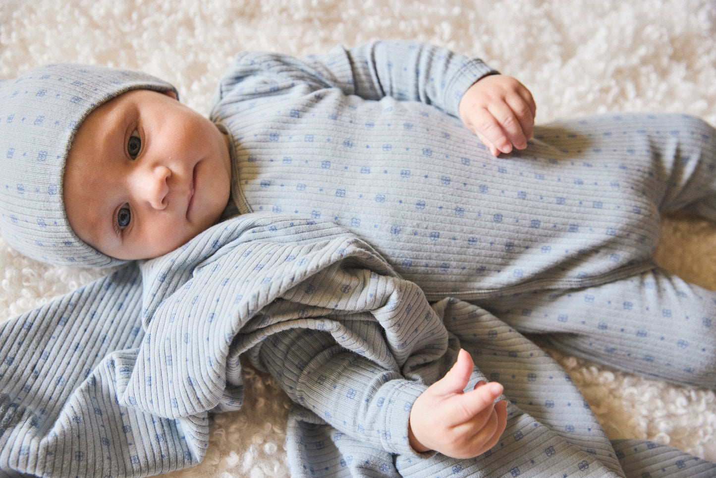 Printed Ribbed Footie