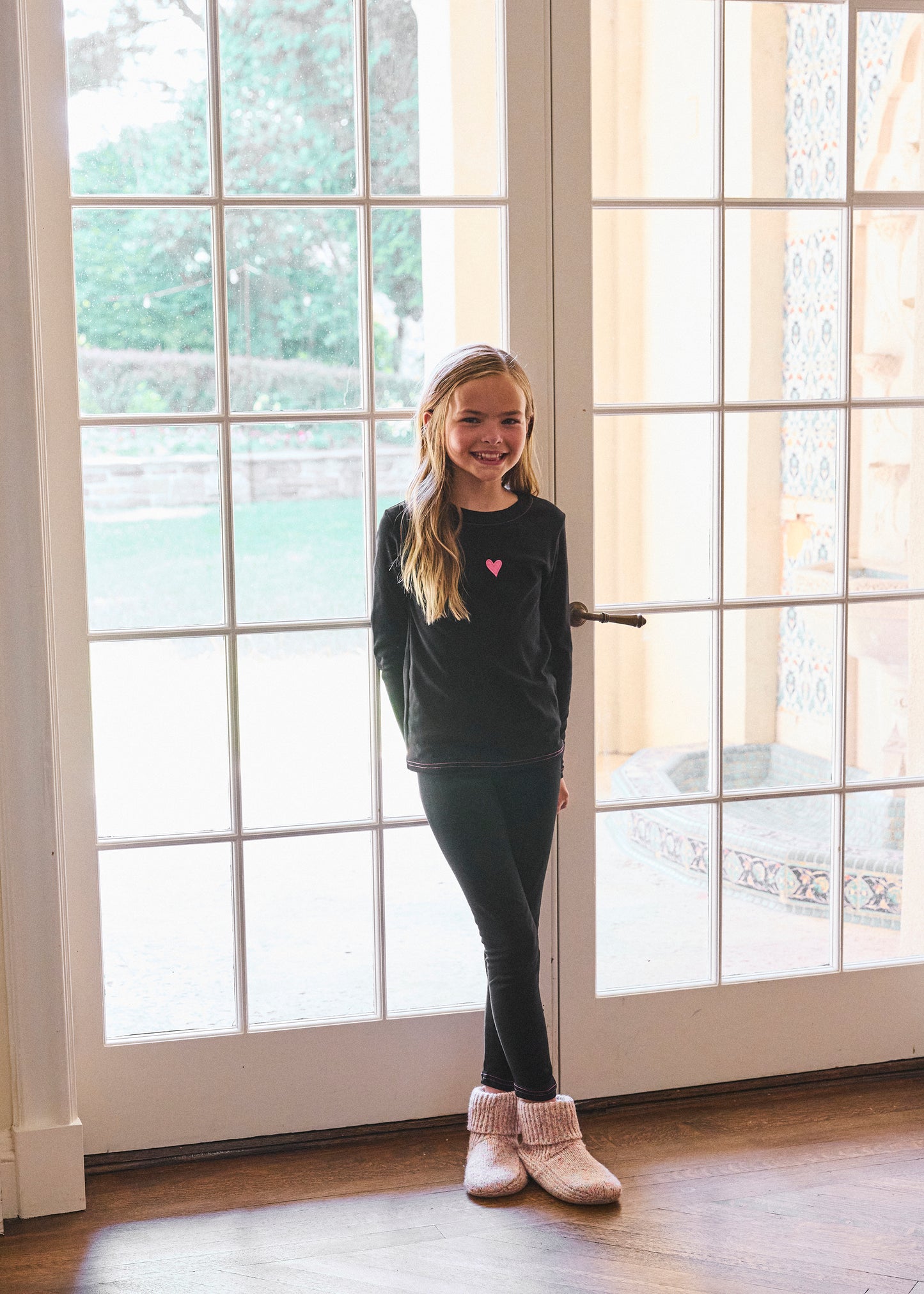 Satin Trim Loungewear Set