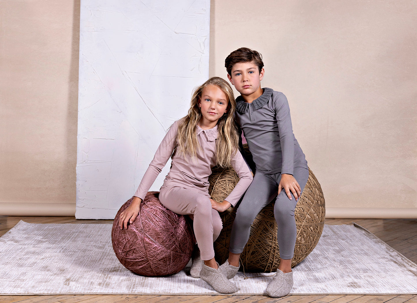 Knit Collar Footie, Boys