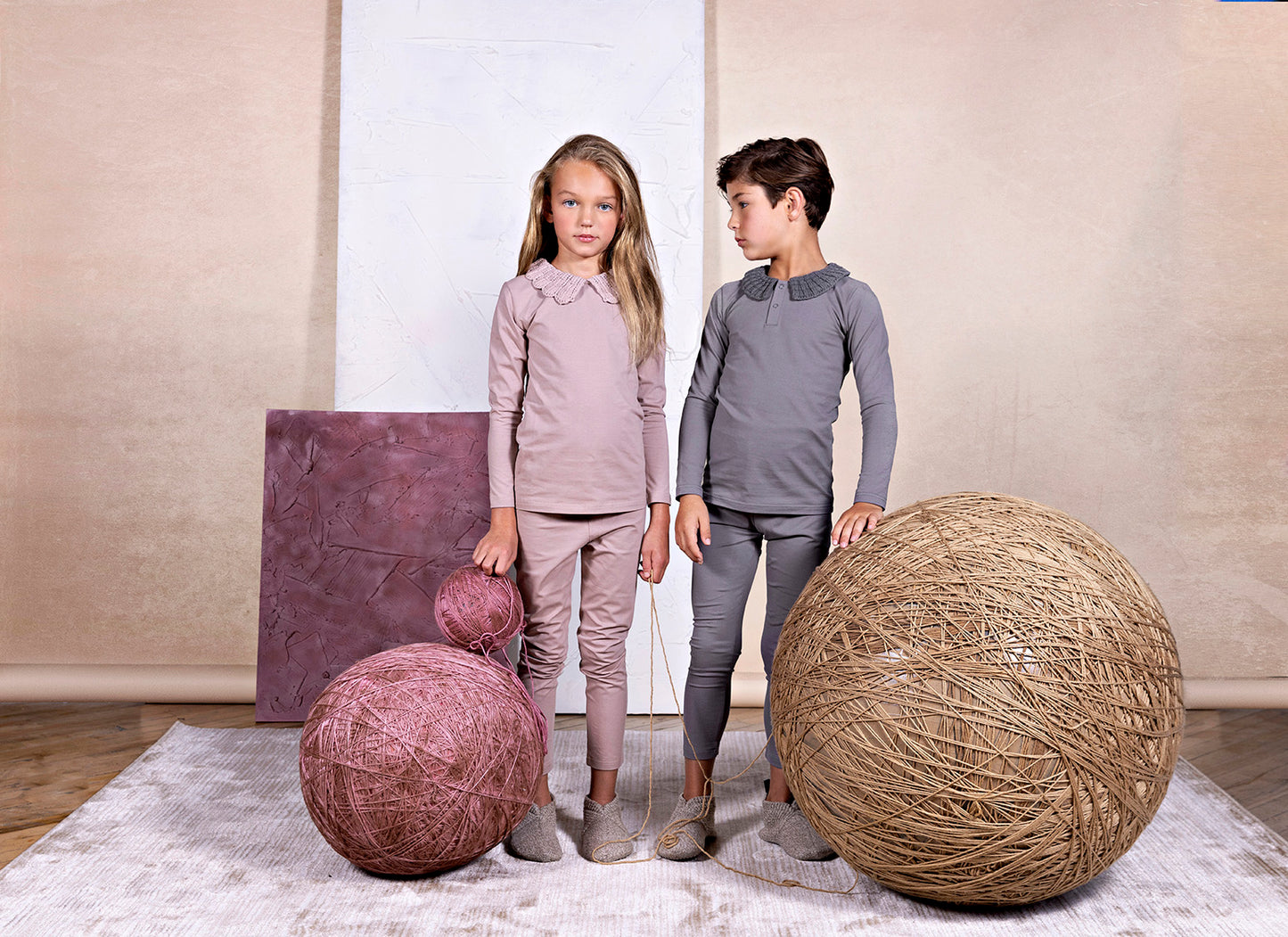 Knit Collar Footie, Boys