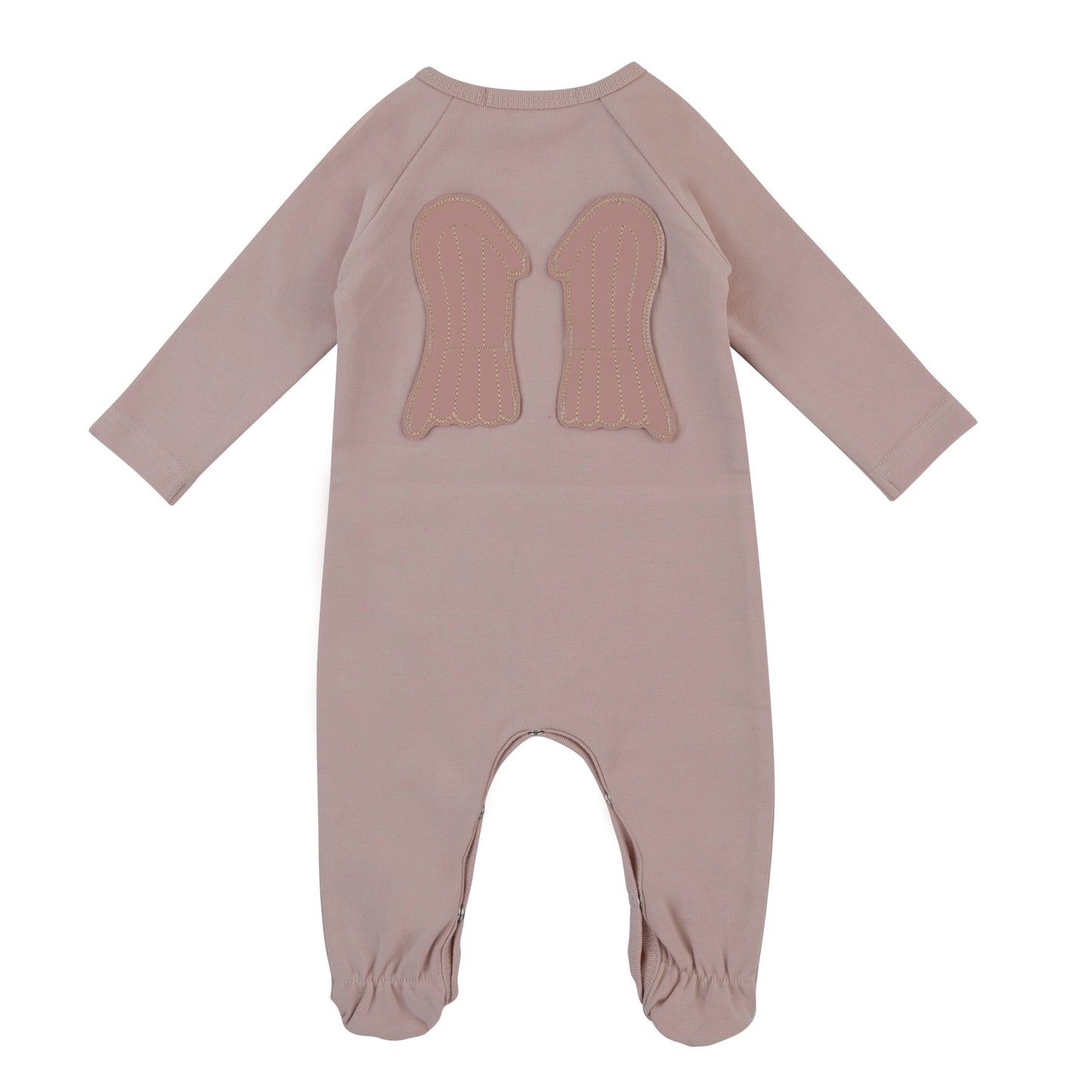 Wings Footie, Pale Pink