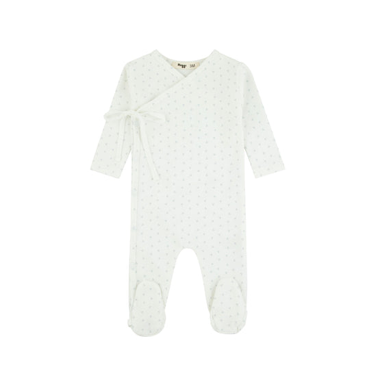 Wrap With Dot Print Footie, Boys