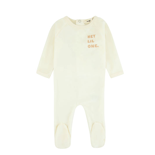 Velour Hey Lil One Footie, Boys