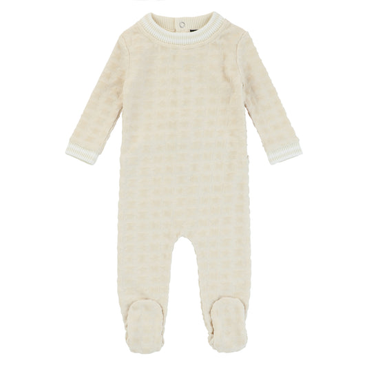 Signature Star Print Footie, Natural