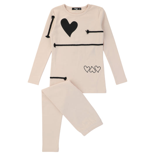 Heart and rope Loungewear Set, Heart