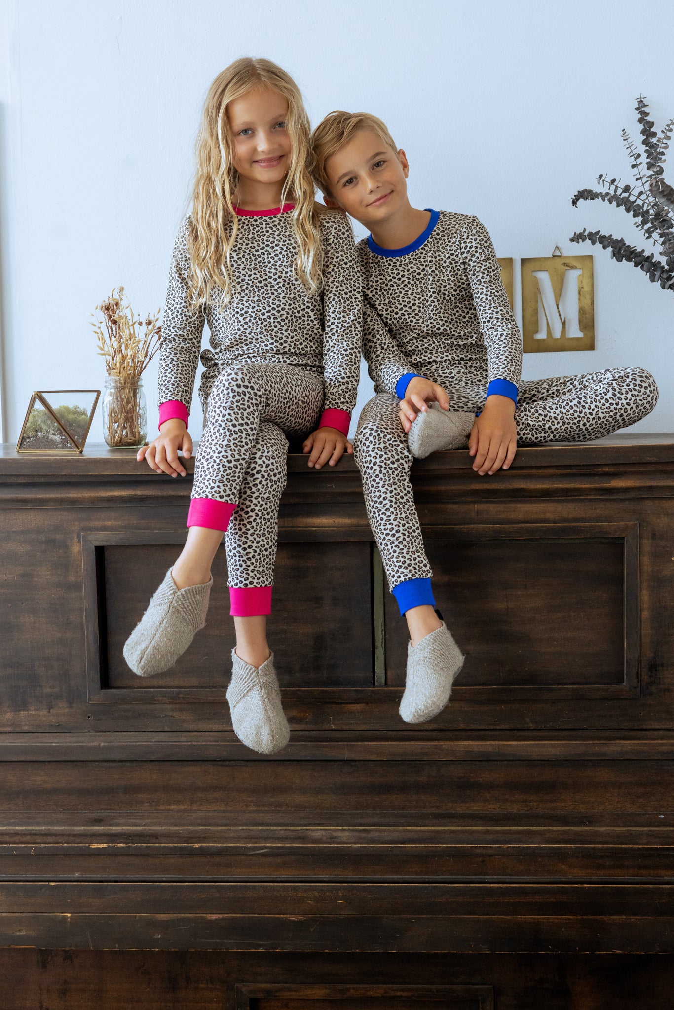 Bamboo Leopard Print Loungewear Set, Boys – NoggiWear