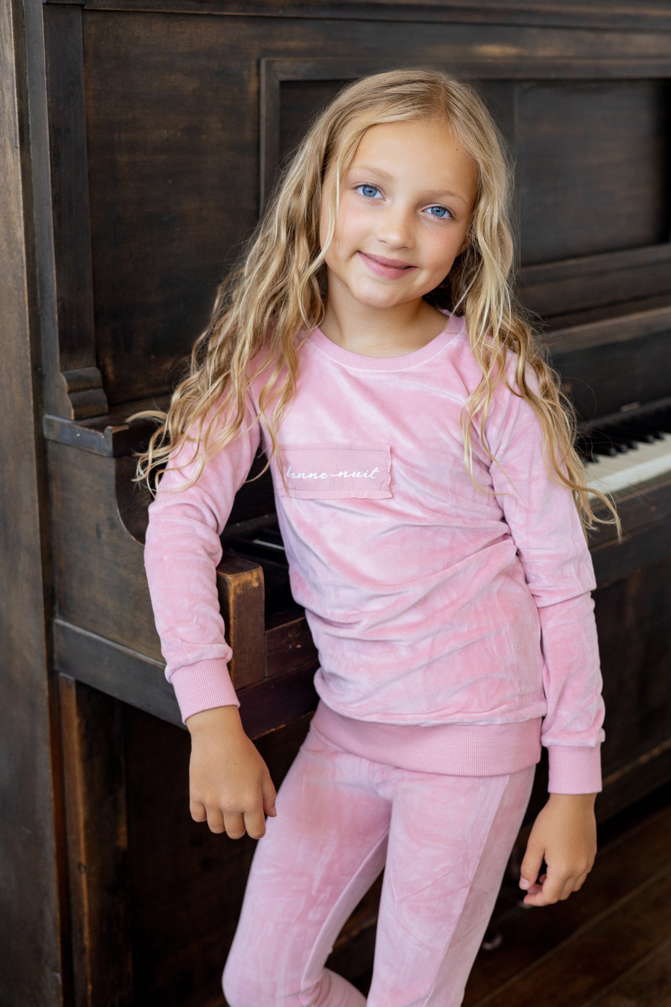 Velour Patch Loungewear Set