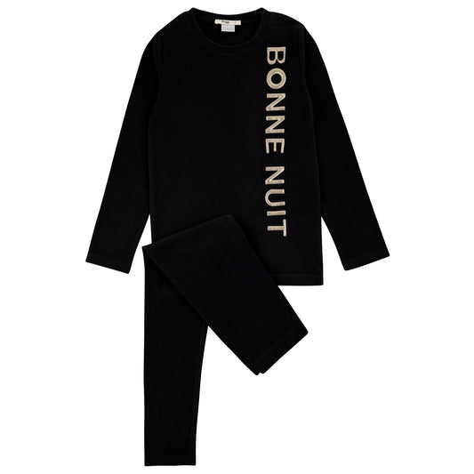 Velour Puffy Letters Loungewear Set