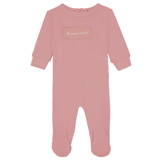 Velour Patch Footie