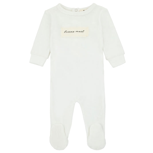 Velour Patch Footie