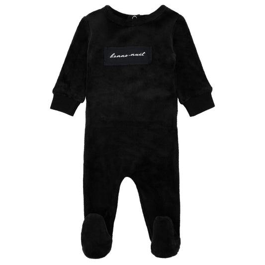 Velour Patch Footie