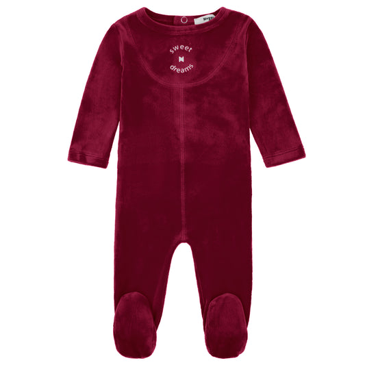 Velour  Sweet Seams Footie