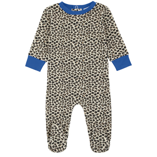 Bamboo Leopard Print Footie
