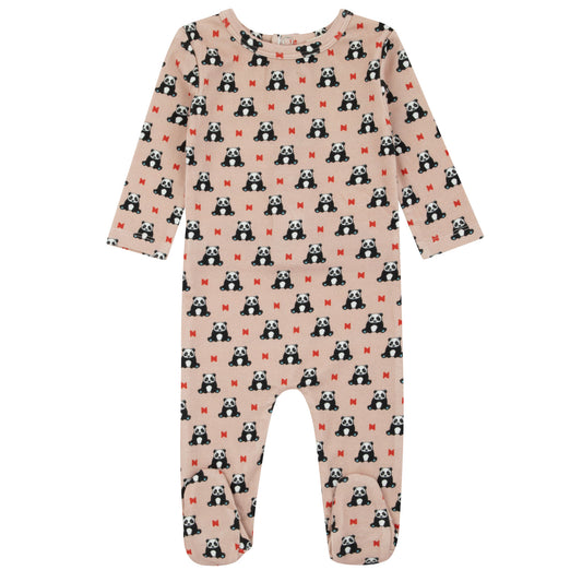 Bamboo Panda Pattern Footie
