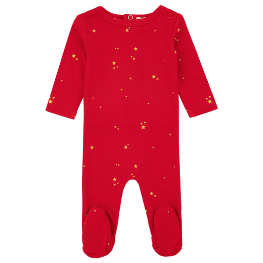 Bamboo Star Print Footie