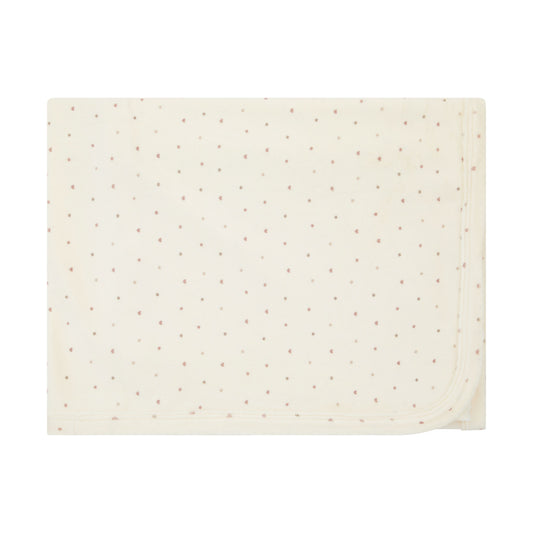 Velour Dot Pattern Wrap Blanket