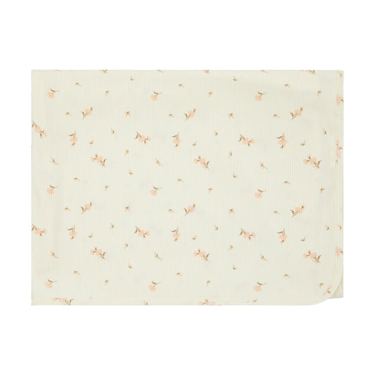 Bamboo Ribbed Floral Blanket
