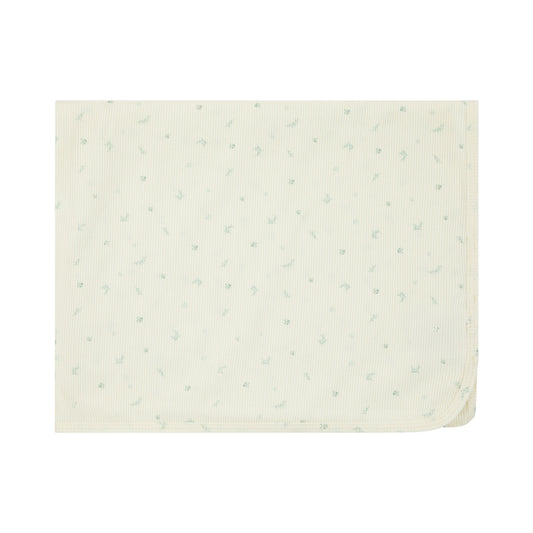 Bamboo Ribbed Floral Blanket