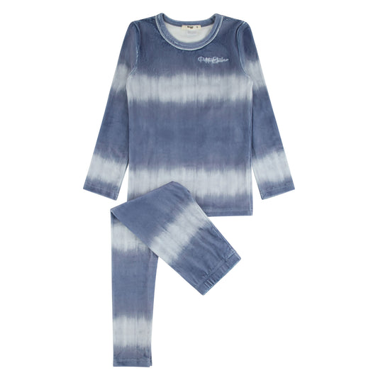 Velour Ombre Loungewear Set, Blue